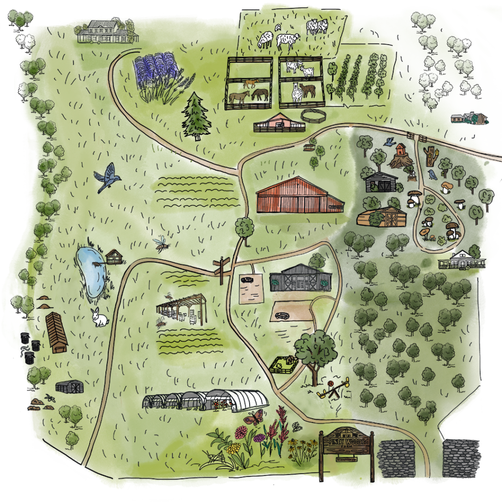 Piney Woods Farm Map