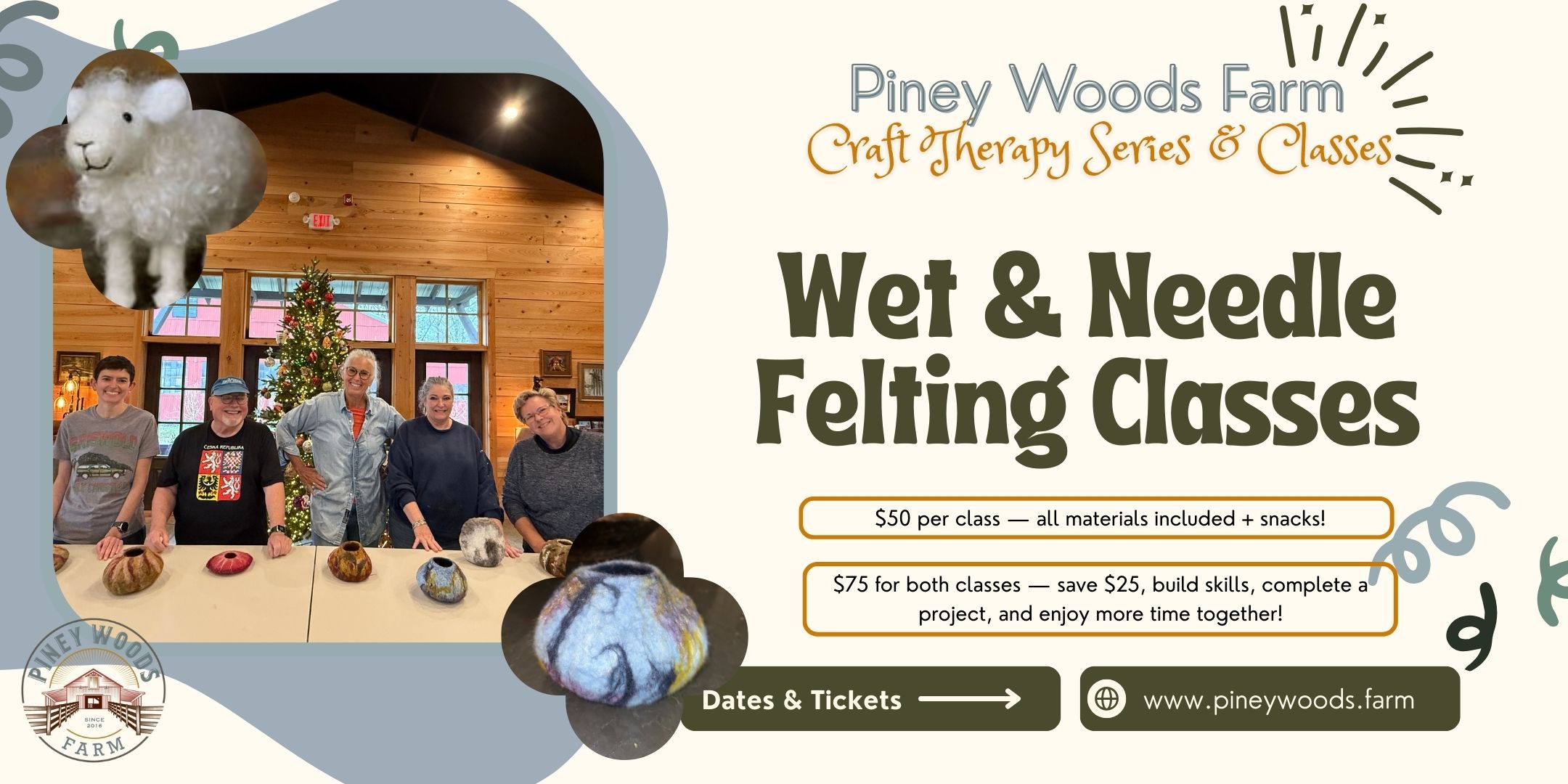 Wet & Needle Felting Classes